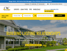 Tablet Screenshot of cbcnationalbankmortgage.com